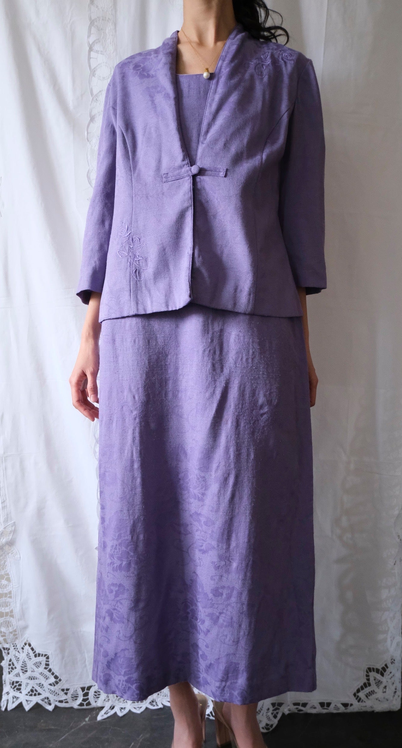 〈set〉vintage purple op & jacket