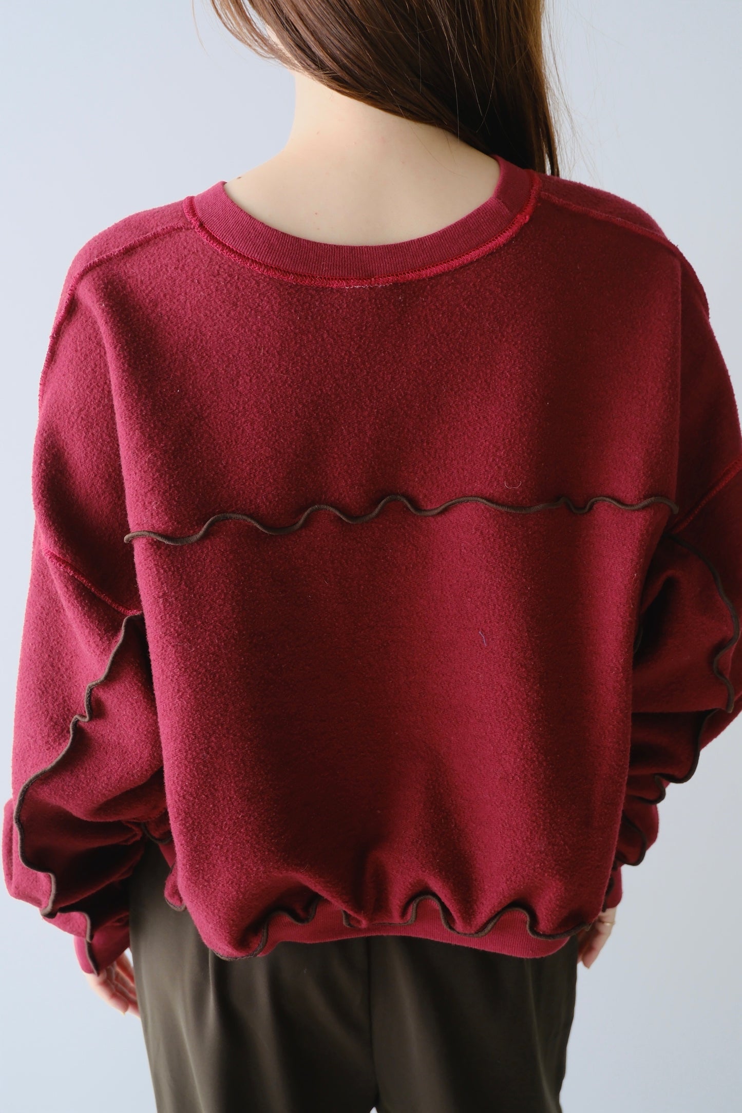 remake/ inside out mellow lock stitch sweat