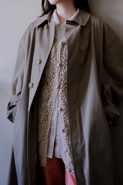 beige spring coat /for unisex