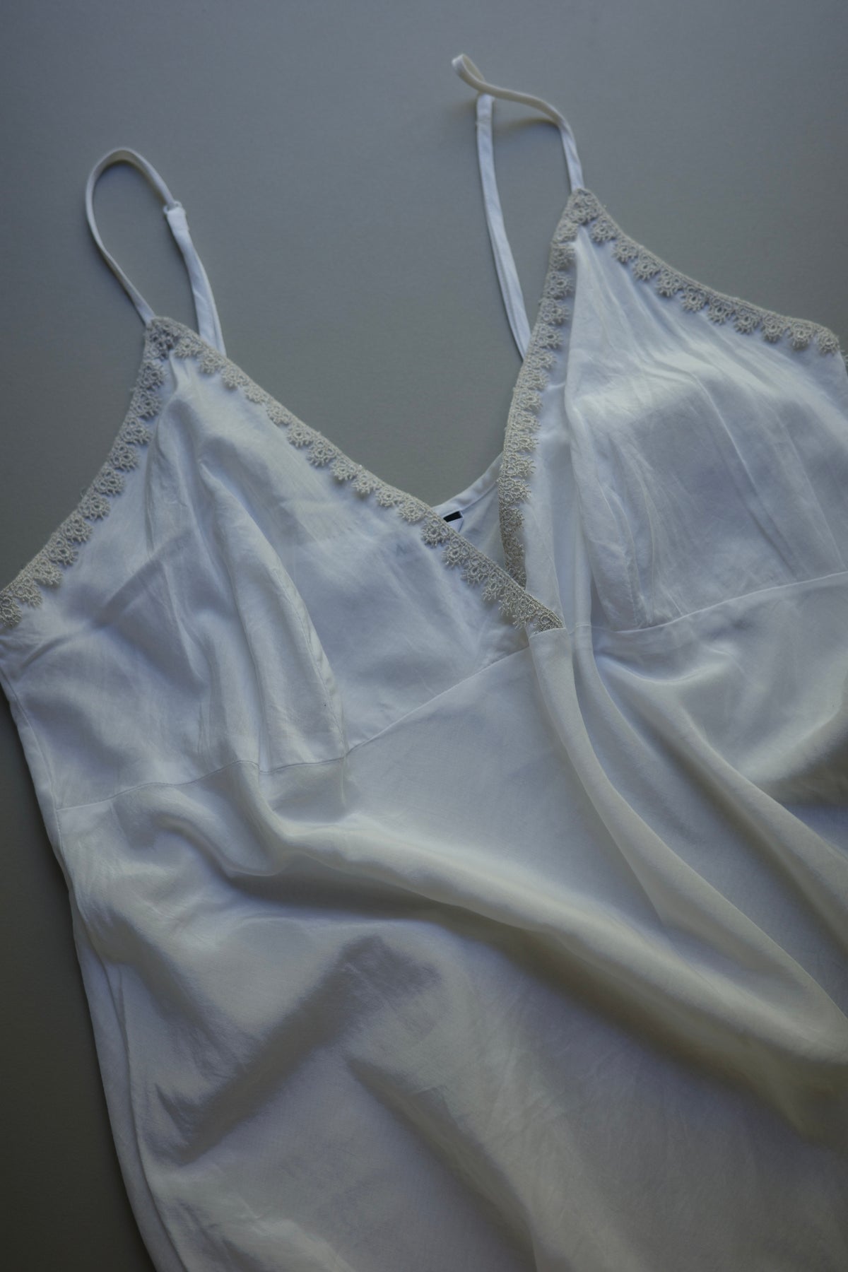 COTTON SILK LACE CAMISOL