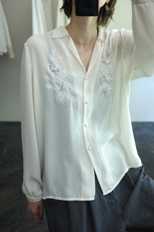 vintage sheer blouse