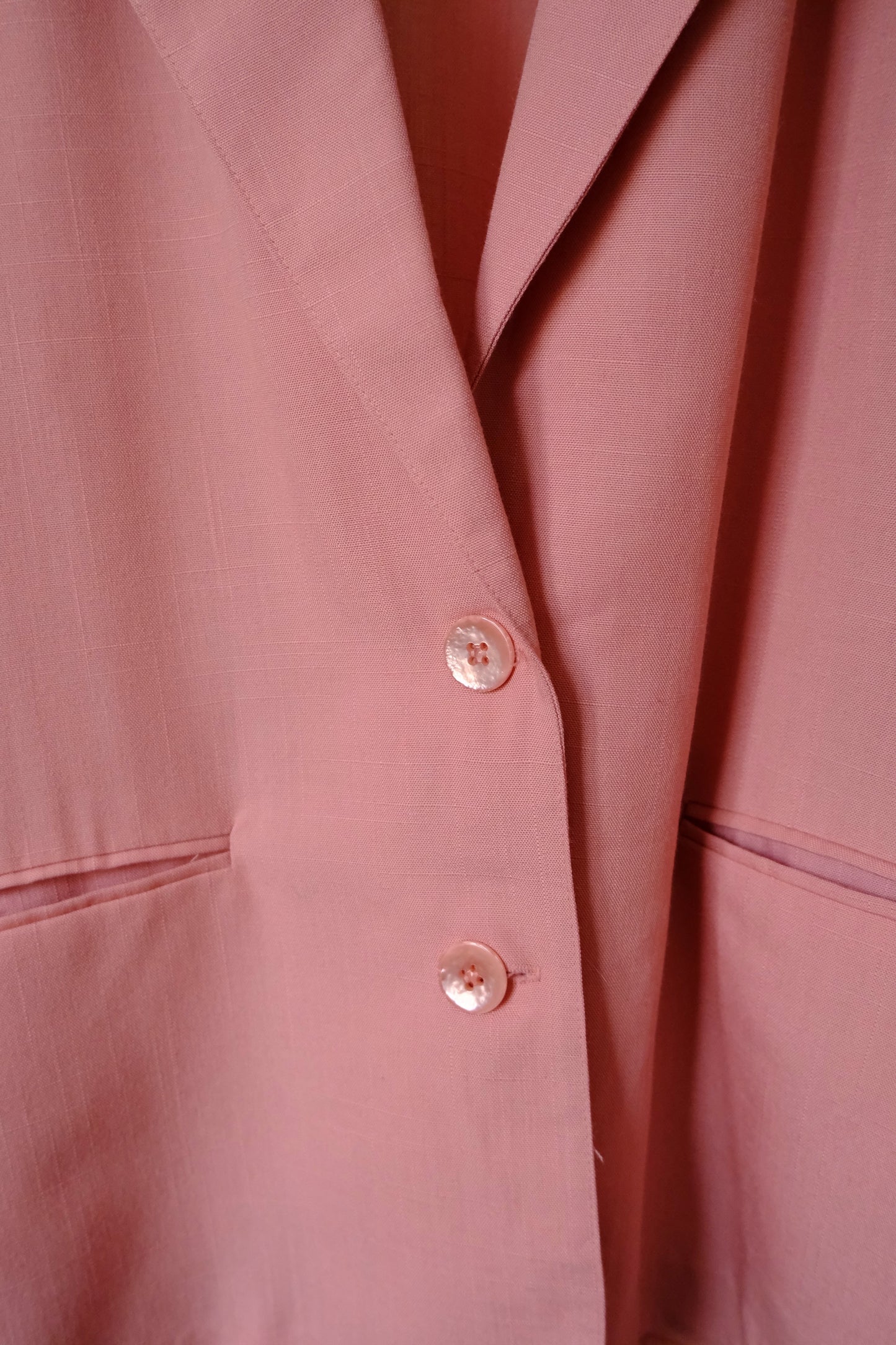 sakura pink linen jacket