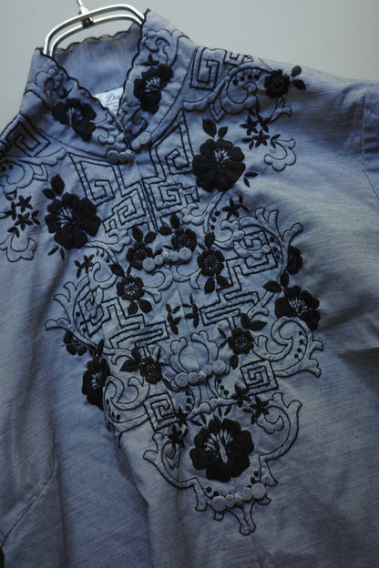 Vintage Embroidered China Style Blouse