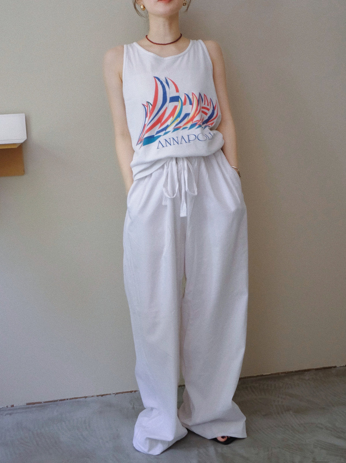 Anna Polis Graphic Tank Top
