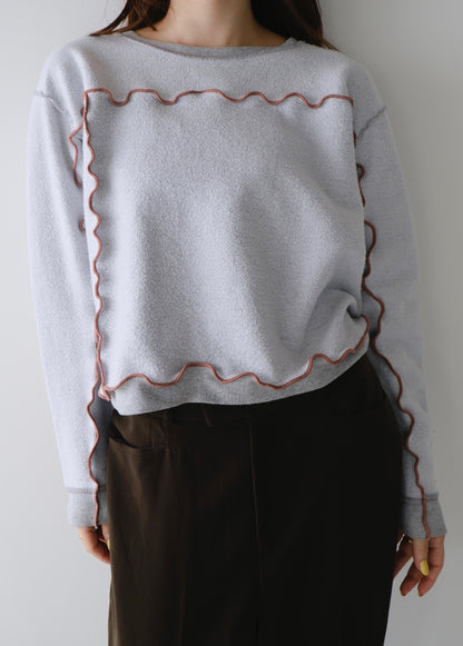 remake/ inside out mellow lock stitch sweat