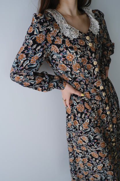 vintage flower one-piece