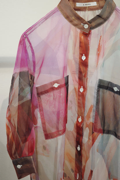 【A PUPIL】organdy shirt