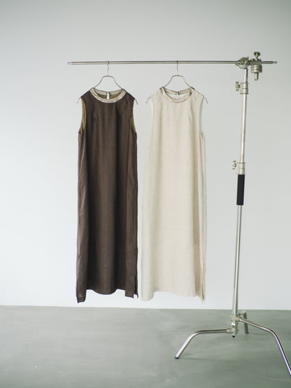 【 A PUPIL 】25SS linen sleeveless dress