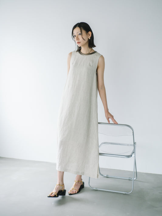 【 A PUPIL 】25SS linen sleeveless dress