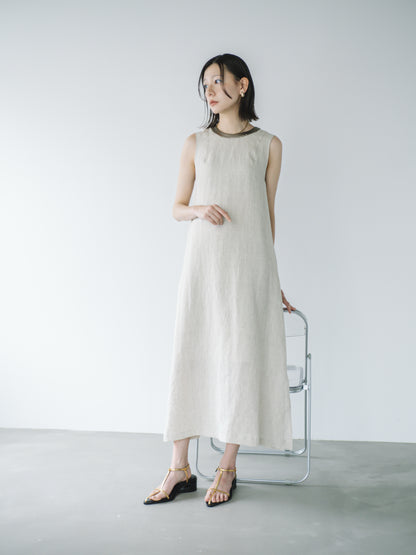 【 A PUPIL 】25SS linen sleeveless dress
